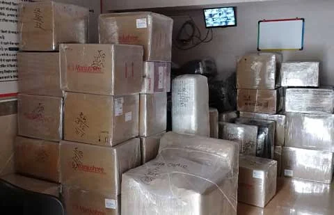 Khare Group carefully packed household items